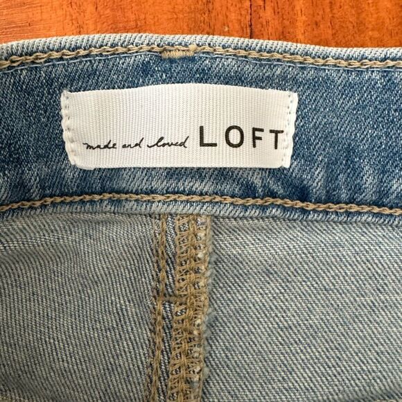 NWT Destructed frayed hem Button Fly High Rise Skinny Jeans Light Wash  sz 29/8 - Picture 10 of 16